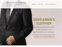 Tablet Screenshot of modestos.com